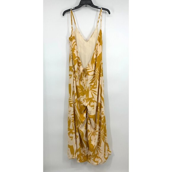 VICI Jumpsuit Waikiki Floral Print Wide Leg Open Back Sleeveless - Picture 8 of 13